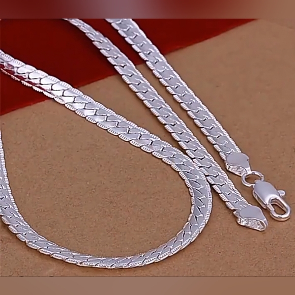 Necklace 18in Sterling Silver for Men or Women - Picture 3 of 4